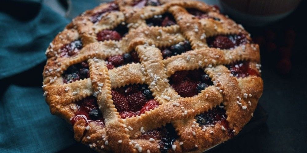 Fresh baked pie.