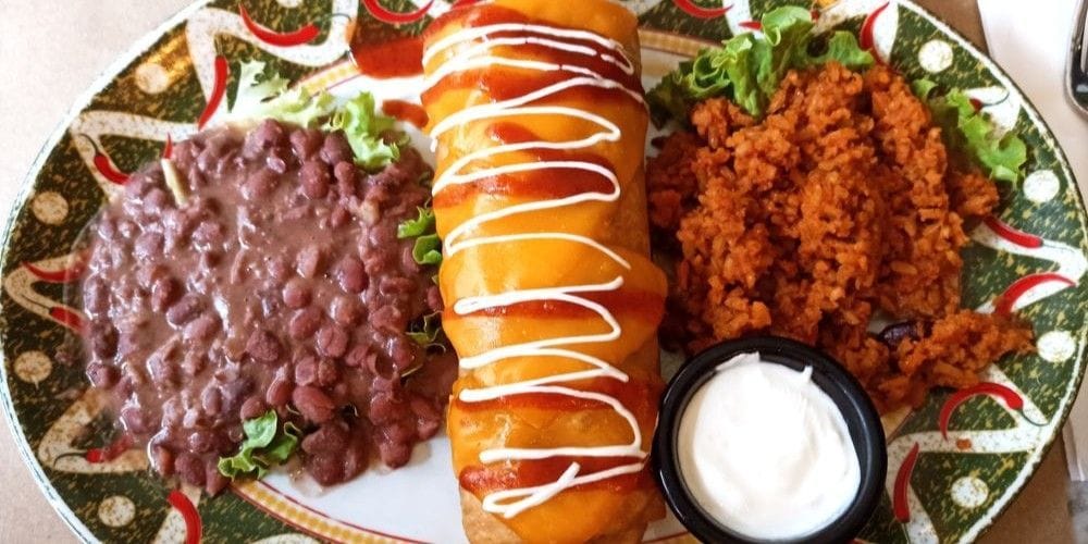 Traditional Mexican dinner.